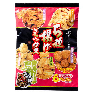 秋田いなふく米菓　５種揚げミックス
