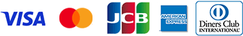 VISA Mastercard JCB AMEX DinersClub